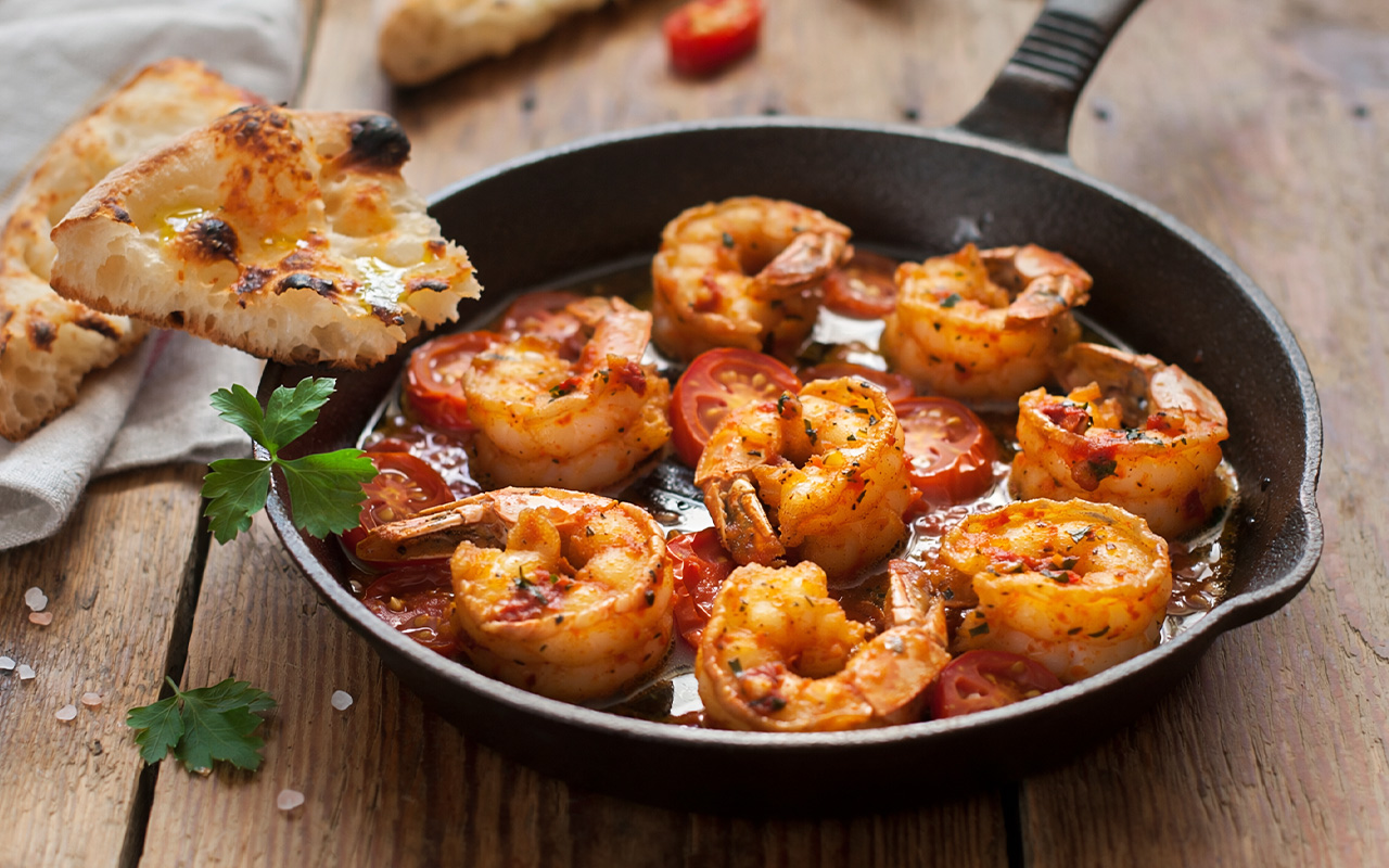 Scampi-Topf